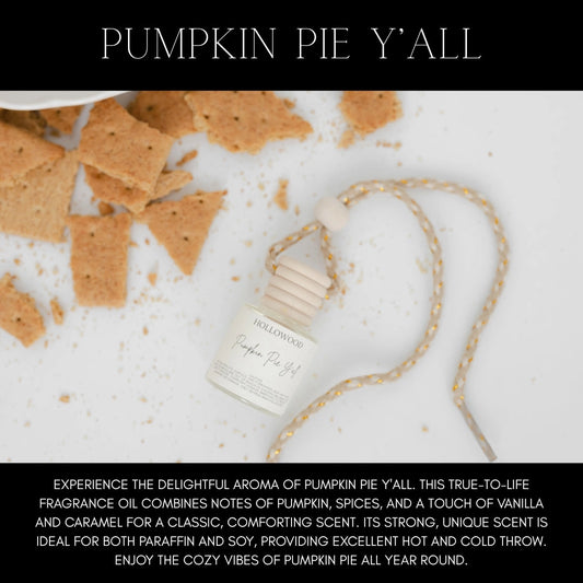 CAR DIFFUSER: PUMPKIN PIE YALL